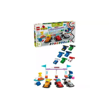 Konstruktor LEGO Duplo F1 Team Race Cars & Drivers (10445)