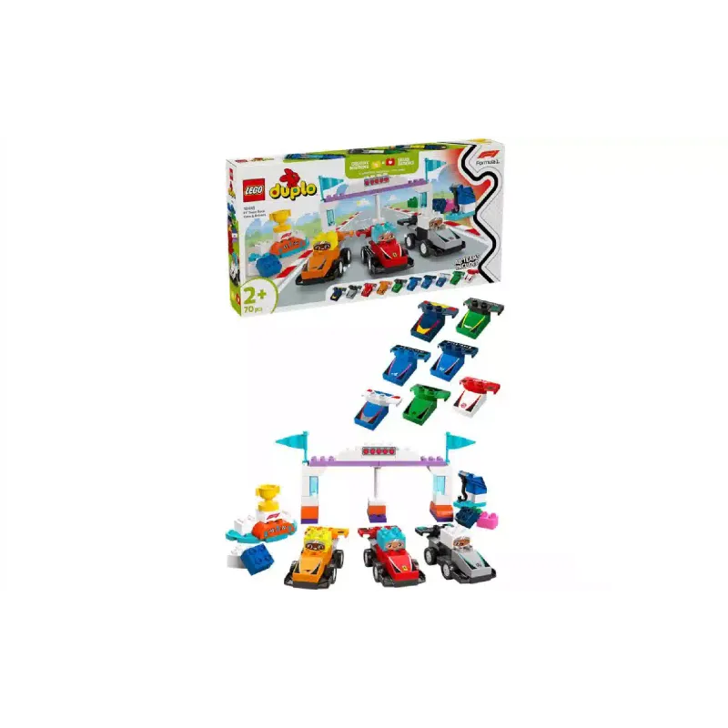 Constructor LEGO Duplo F1 Team Race Cars & Drivers (10445)