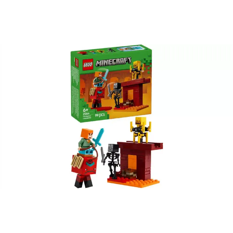 Κατασκευαστής LEGO Minecraft The Nether Lava Battle (21266)