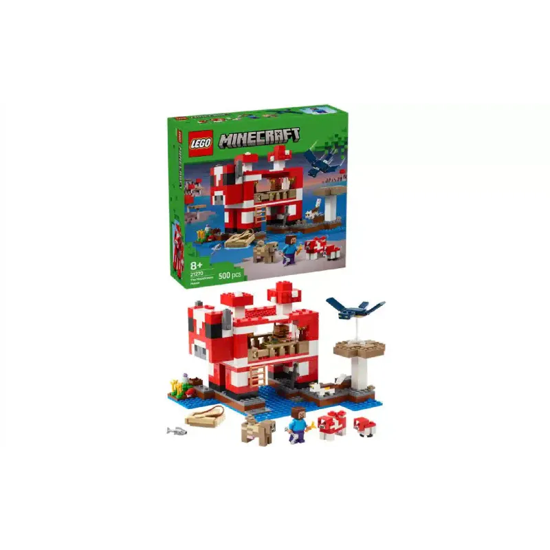 Konstruktor LEGO Minecraft The Mooshroom House (21270)