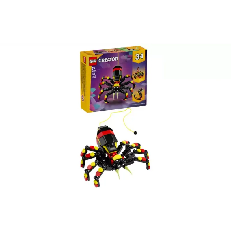 Κατασκευαστής LEGO Creator 3-in-1 Wild Animals: Surprising Spider (31159)