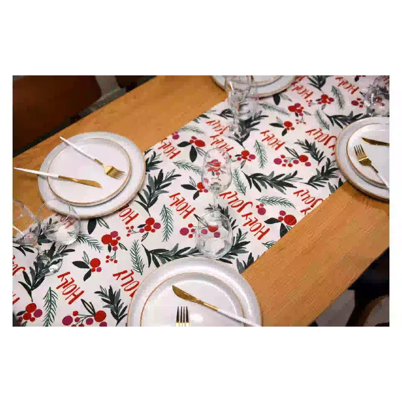 Corredor Ardesto Christmas Happy Holidays, White (ART01HW)