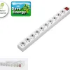 شريط طاقة مكون من 10 مقابس Hama, White (00137234)