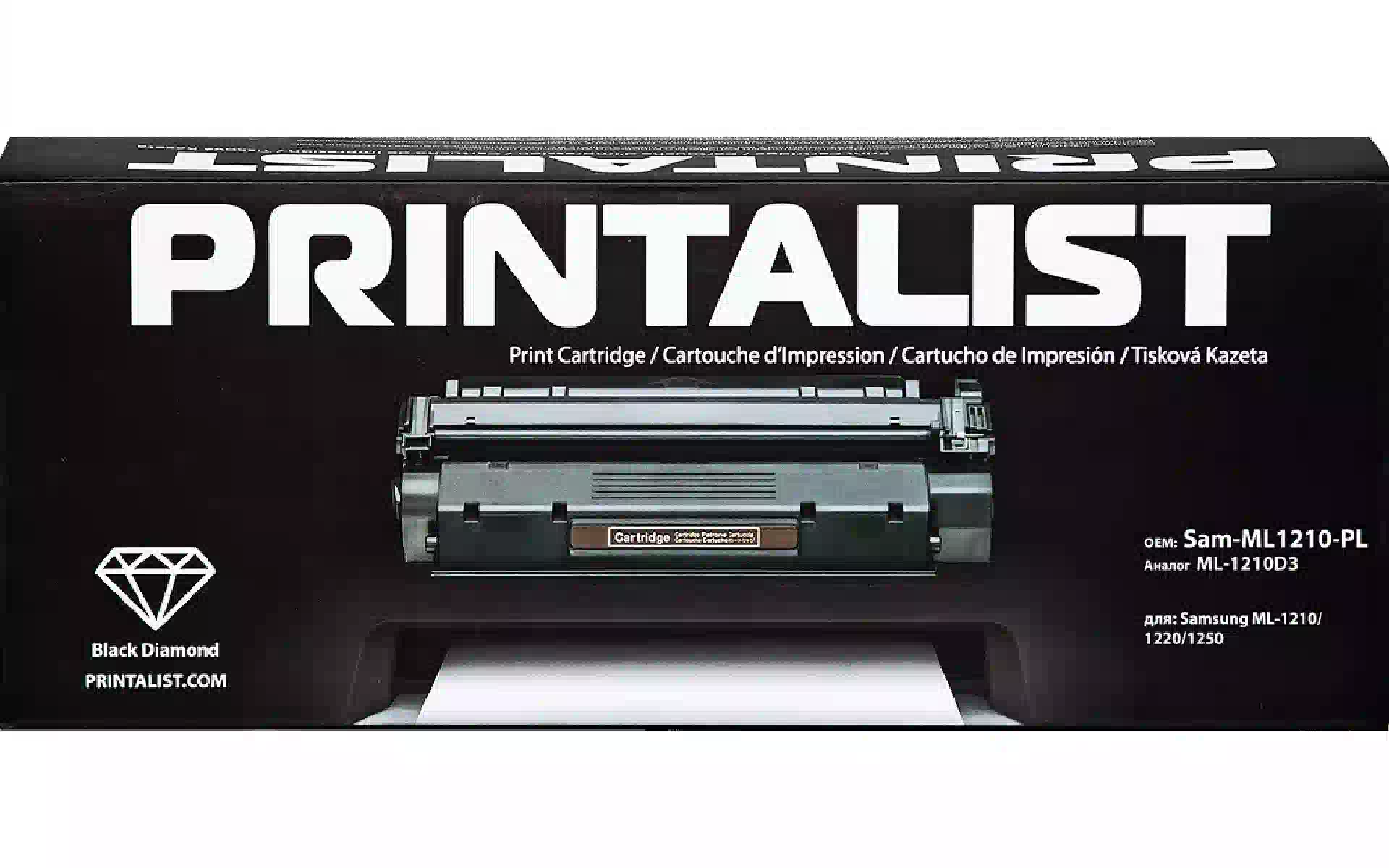 خرطوشة Printalist ML-1210D3, Black (Sam-ML1210-PL) خرطوشة Printalist ML-1210D3, Black (Sam-ML1210-PL)