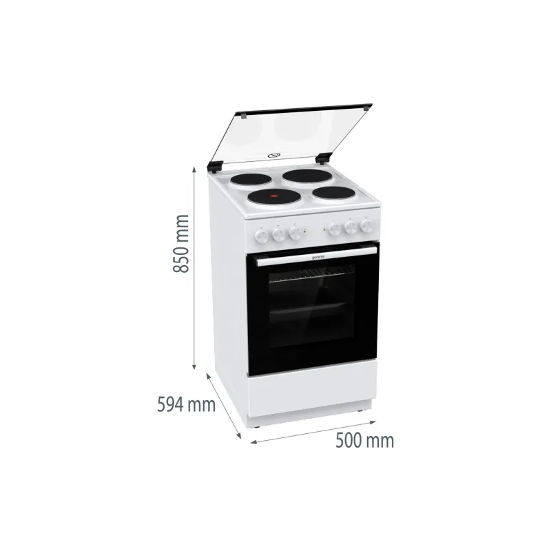 Електрическа печка Gorenje, White (GE5A21WH)