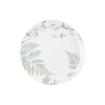 Dinner plate Ardesto Capri, White/Green (AR0427CWG)