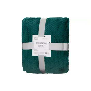 Плед Ardesto Jacquard Braid, Emerald (ART0208JB)