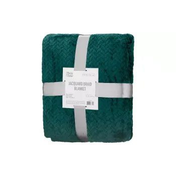 Плед Ardesto Jacquard Braid, Emerald (ART0207JB)
