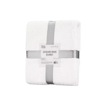 Плед Ardesto Jacquard Braid, Ivory (ART0202JB)