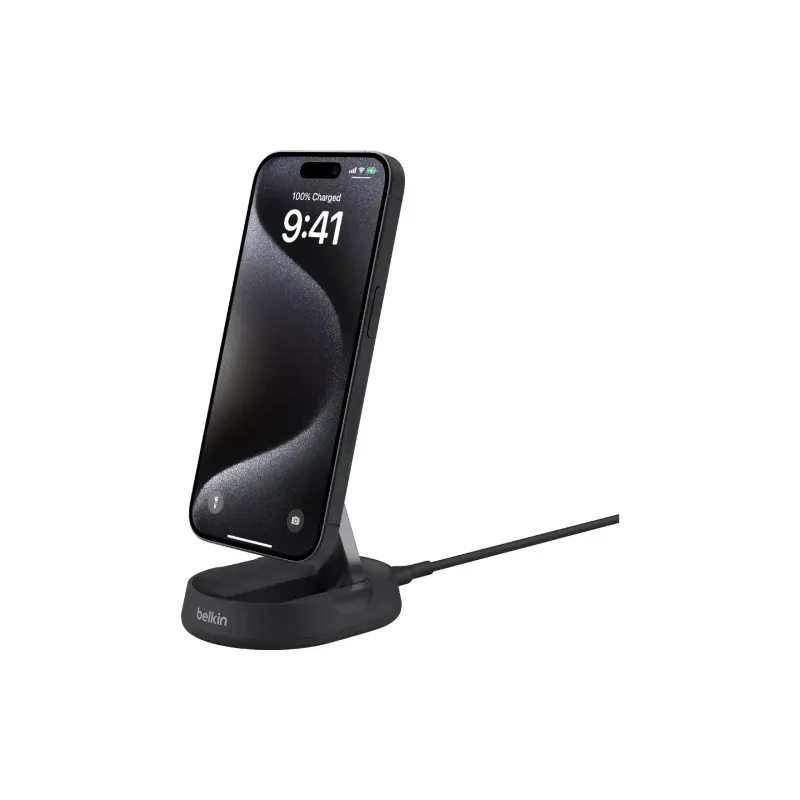 Carregador Belkin Stand Magnetic Qi2, Black (WIA008VFBK)
