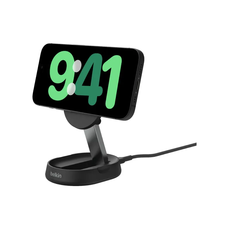 Carregador Belkin Stand Magnetic Qi2, Black (WIA008VFBK)
