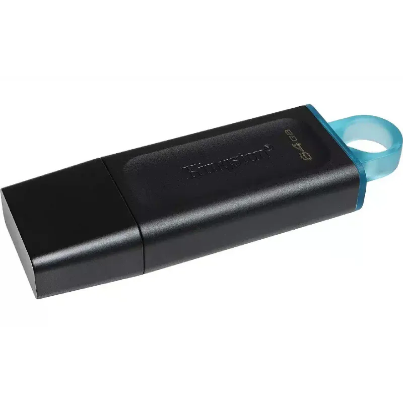 محرك أقراص USB Kingston, Black/Blue (DTX/64GB-2P)