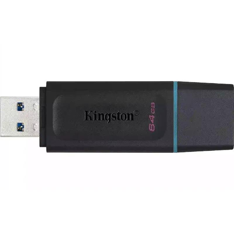 محرك أقراص USB Kingston, Black/Blue (DTX/64GB-2P)