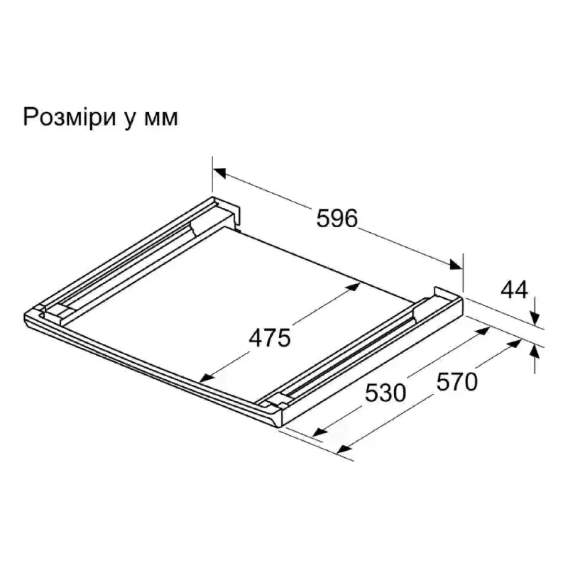 Κιτ τοποθέτησης πλυντηρίου ρούχων Bosch, White (WTZ27500)