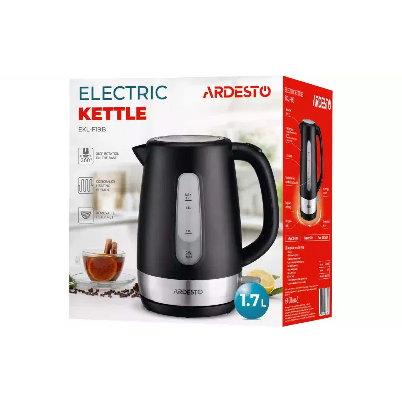 Wasserkocher Ardesto, Black (EKL-F19B)