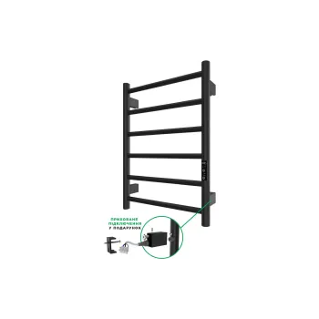 Heated towel rail Ardesto, Matte Black (6.1.0600.06.BM)