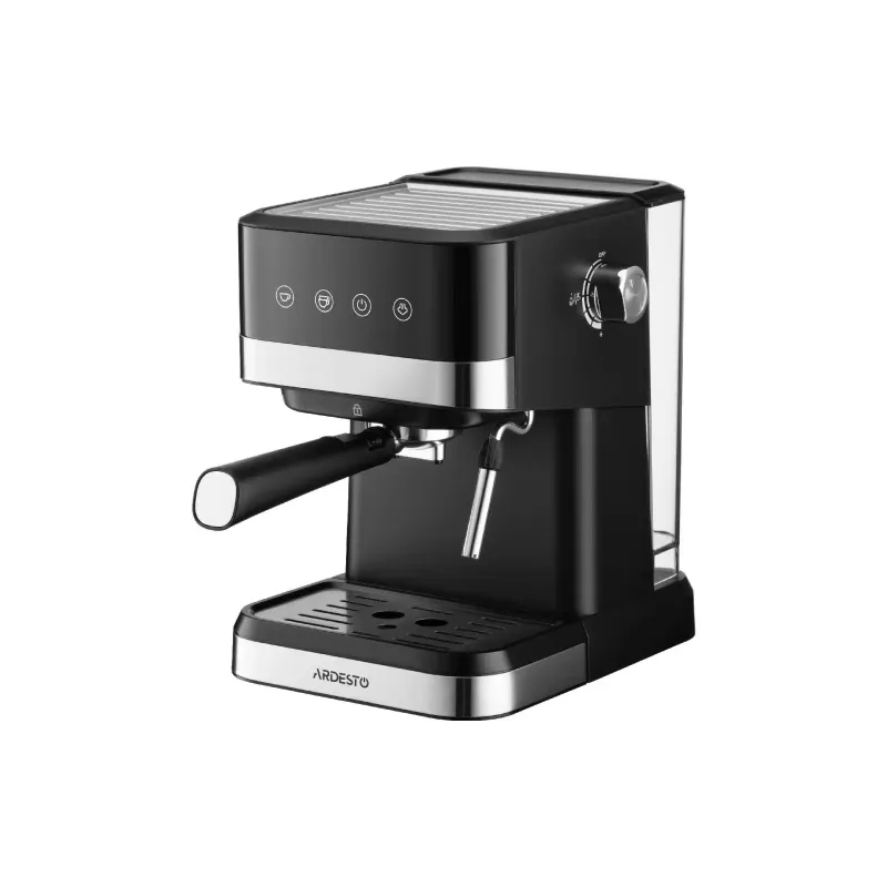 Horn coffee maker Ardesto Steel Collection (YCM-E1700), 1500 ml, Black/Silver