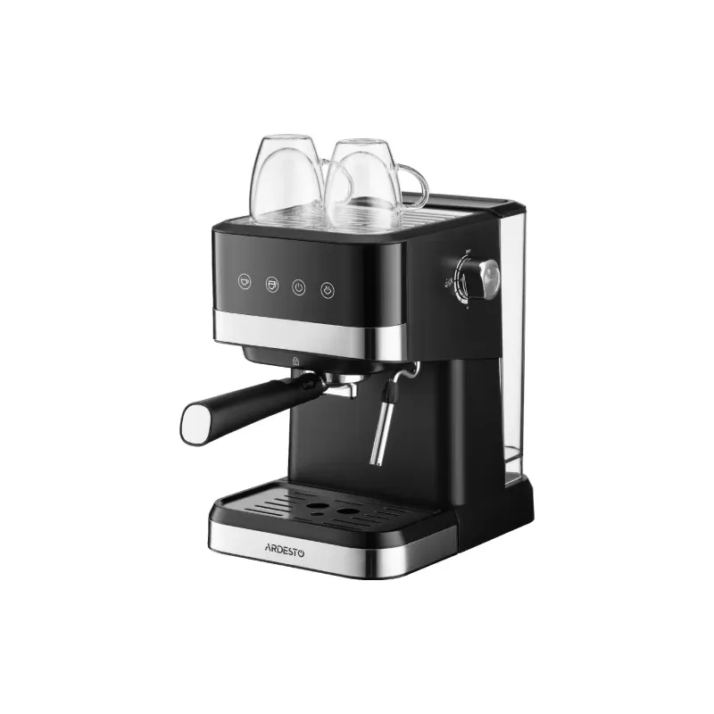Horn coffee maker Ardesto Steel Collection (YCM-E1700), 1500 ml, Black/Silver
