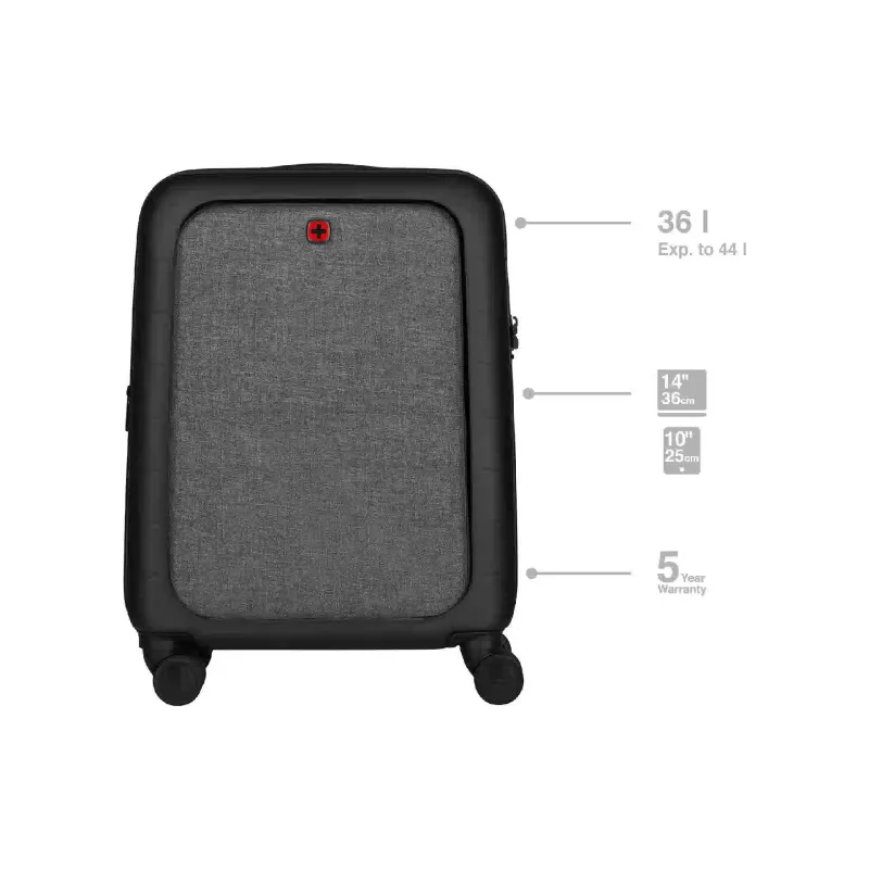 Bőrönd Wenger Syntry, Black (610163)