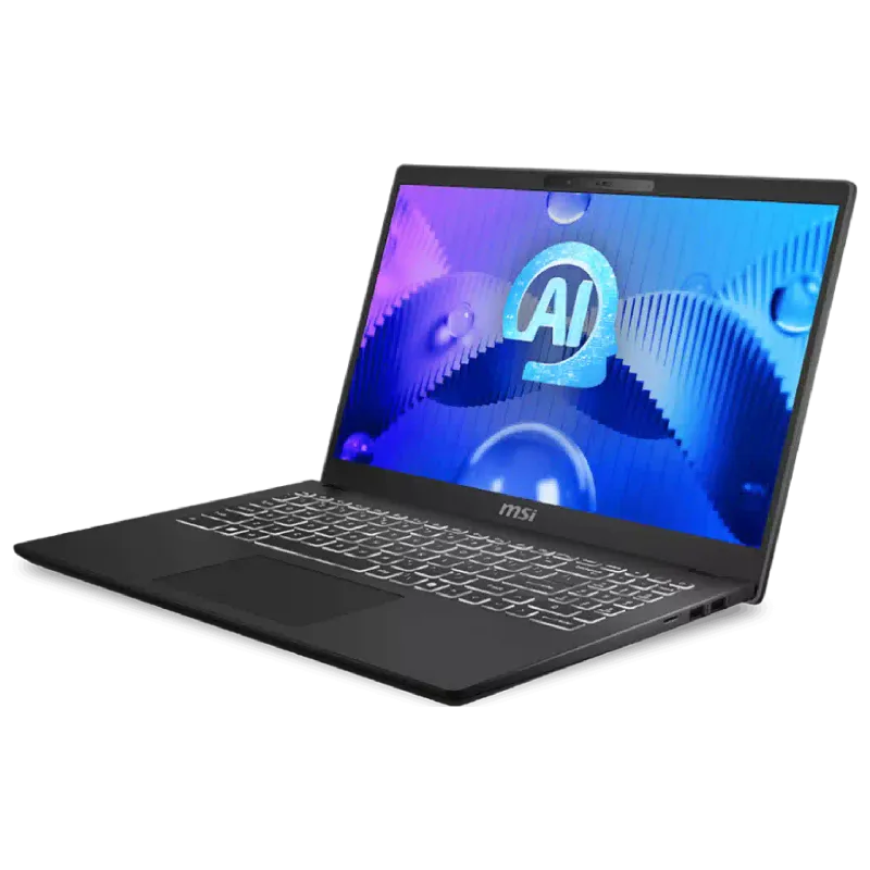 كمبيوتر محمول MSI Modern 15 H AI C1MG-099UA, Classic Black (9S7-15H551-099)