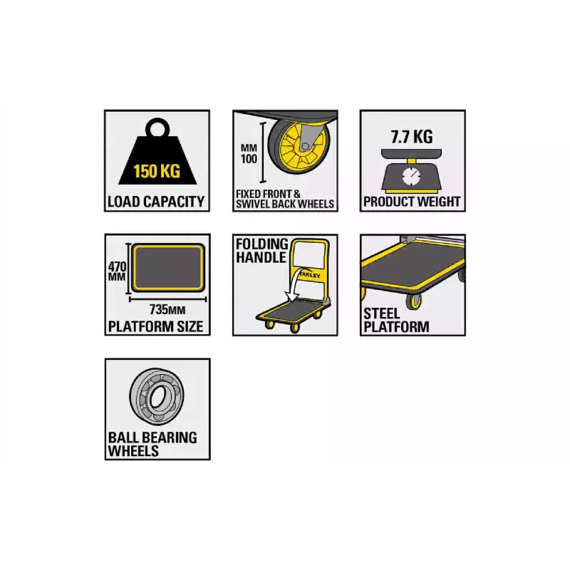 Тачка-платформа Stanley (SXWT-PC527)