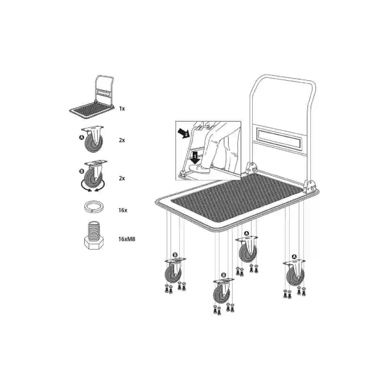Тачка-платформа Stanley (SXWT-PC527)