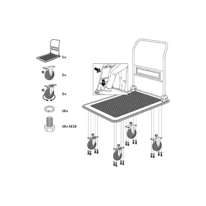 Plattformschubkarre Stanley (SXWT-PC528)