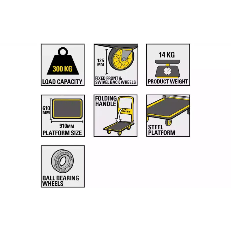 Plattformschubkarre Stanley (SXWT-PC528)