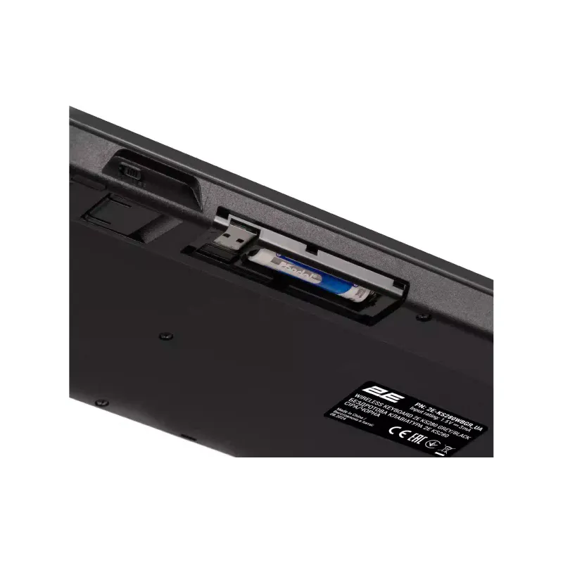 لوحة مفاتيح غشائية 2E KS280, Black/Grey (2E-KS280WBGR_UA)