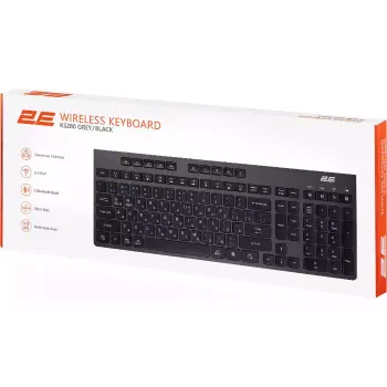 Membrane keyboard 2E  Black/Grey KS280 (2E-KS280WBGR_UA)