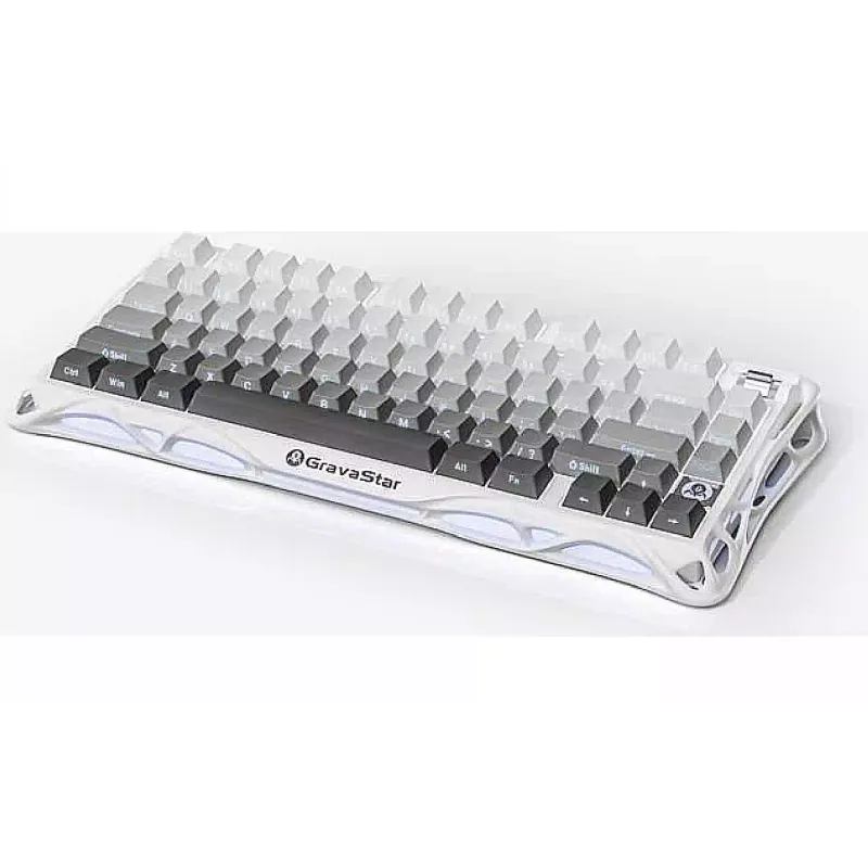 Μηχανικό πληκτρολόγιο GravaStar Mercury K1, White (GSK1_GWHT)