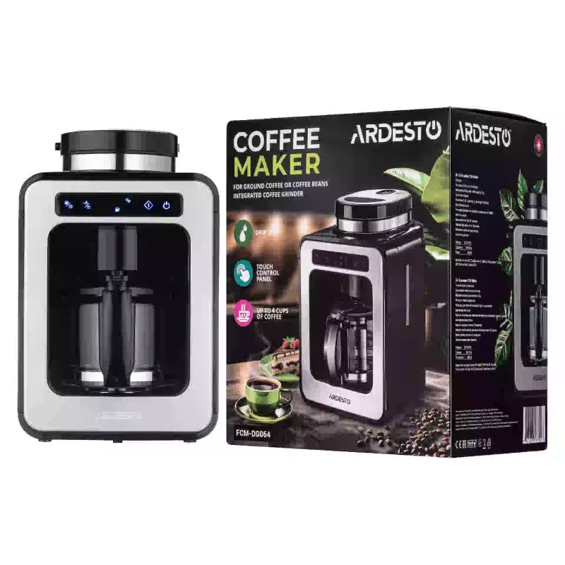 Кавоварка краплинна Ardesto (FCM-DG064), 500 мл, Silver/Black