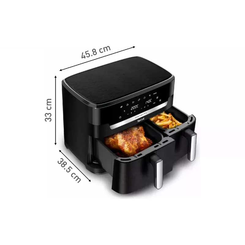 Multi-Backofen Tefal Dual Easy Fry XXL, Black (EY9428E0)