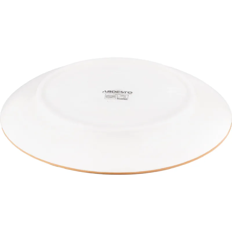 طبق حلوى Ardesto Siena, White/Yellow (AR2919SBG)