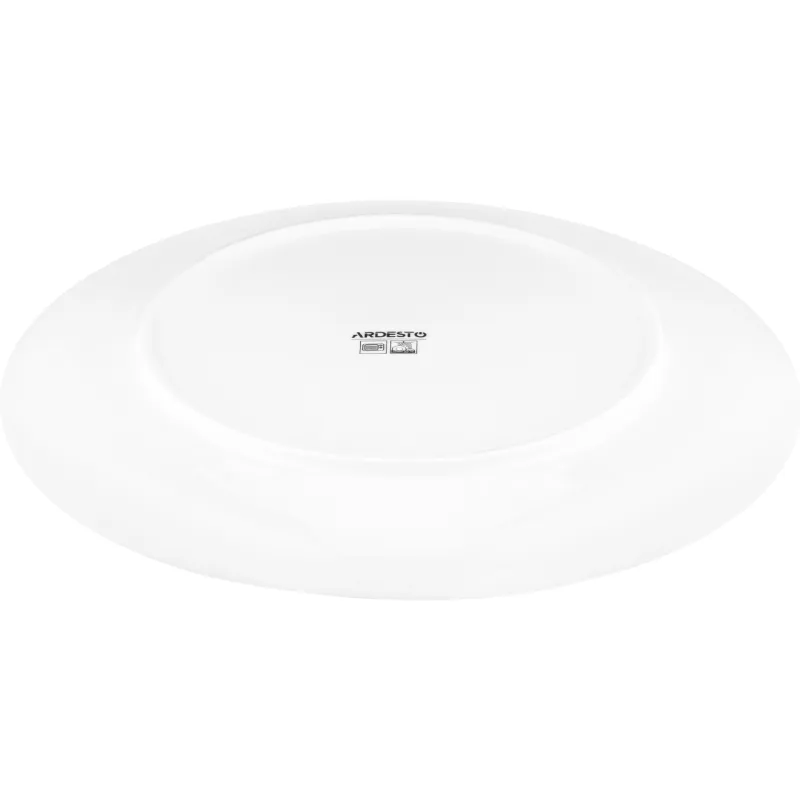 Πιάτο δείπνου Ardesto Capri, White/Light Blue (AR0427CWB)