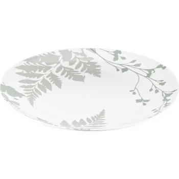 Dinner plate Ardesto Capri, White/Green (AR0427CWG)