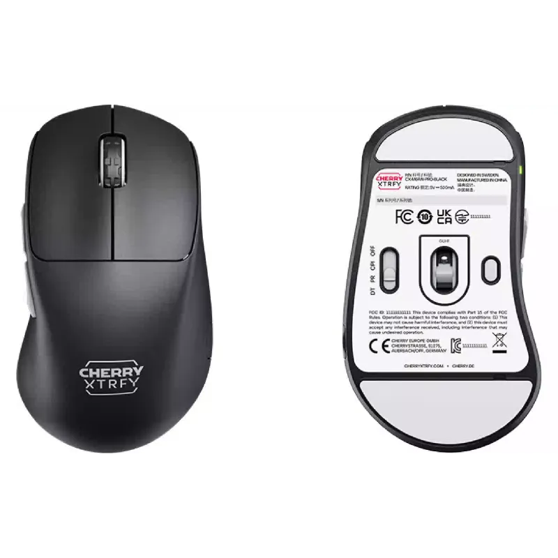 Egér Cherry Xtrfy M64 Pro, Black (CX-M64W-PRO-BLACK)
