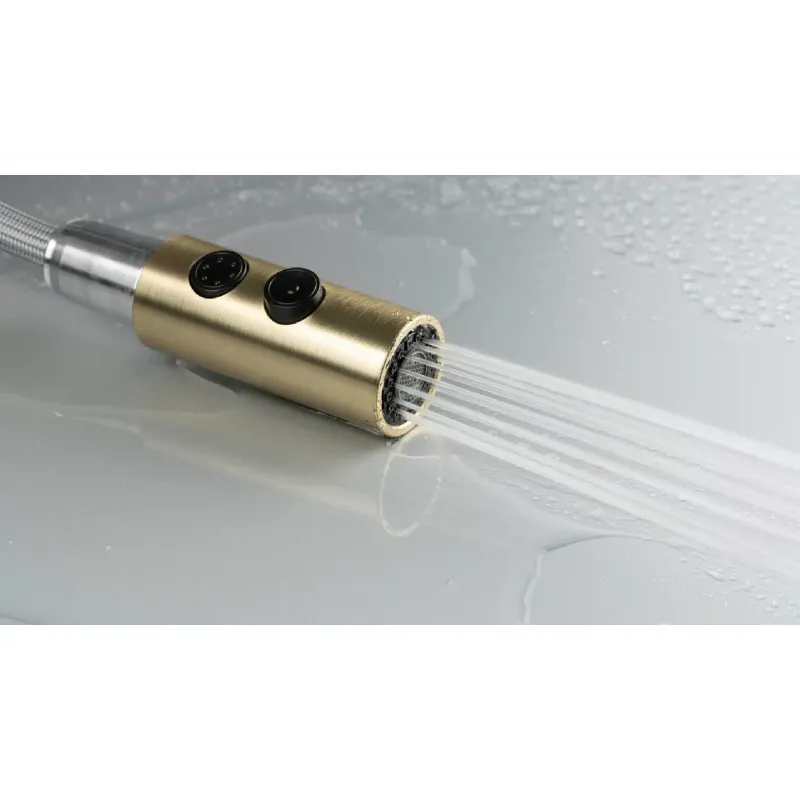 حوض المطبخ + الخلاط Deante Olfato, Brushed Gold (ZPOER10B)