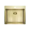 حوض المطبخ + الخلاط Deante Olfato, Brushed Gold (ZPOER10B)