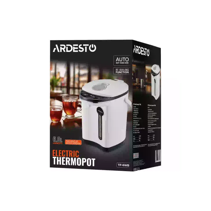 Термо тенджера Ardesto, White/Black (TP-6WB)
