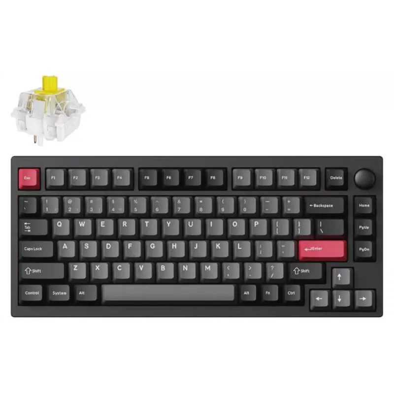 Mechanikus billentyűzet Lemokey P1 Pro, Carbon Black (P1P-M3-UA)