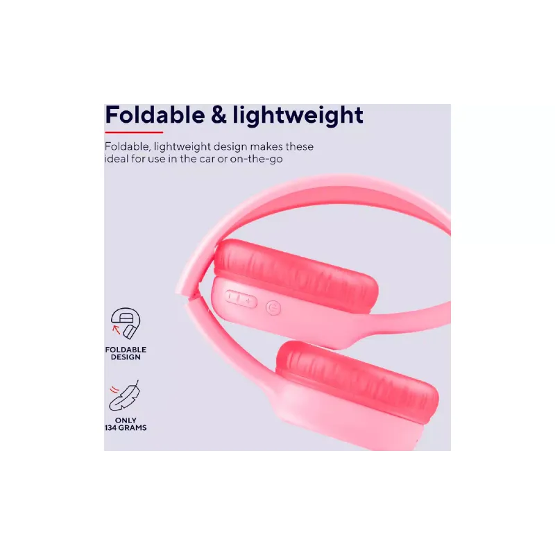 Fones de ouvido Trust, Pink (25274_TRUST)