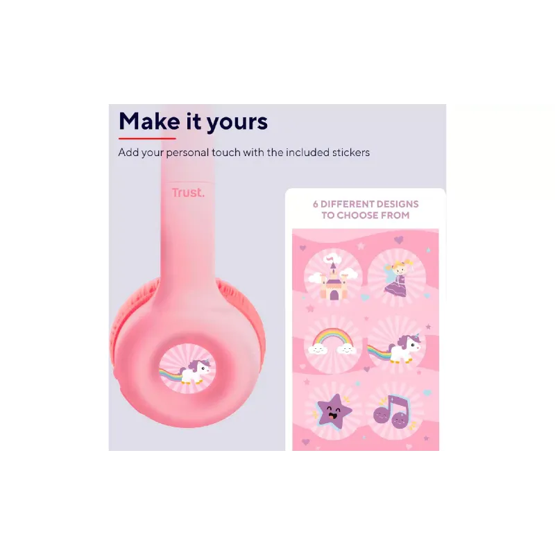 Fones de ouvido Trust, Pink (25274_TRUST)