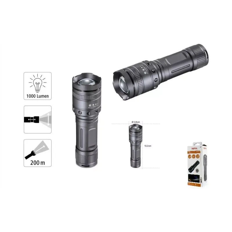 Zseblámpa Hama, Black (00185801)