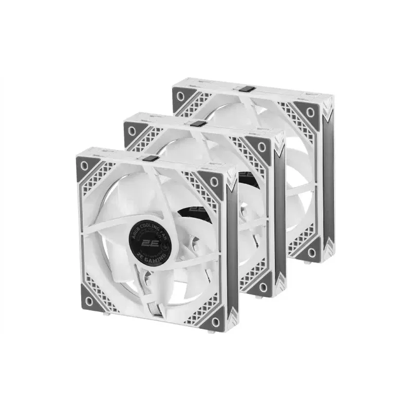 مروحة العلبة 2E, White (2E-ACF120MW-ARGB)