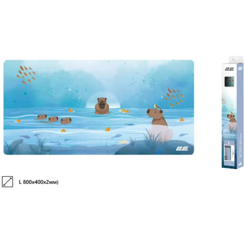 Mouse pad 2E  Blue (2E-PAD-L-CAPY-BLUE)