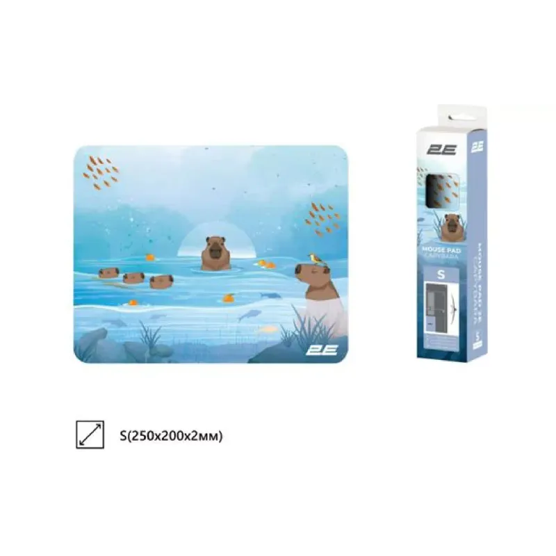 Mouse pad 2E  Blue (2E-PAD-S-CAPY-BLUE)