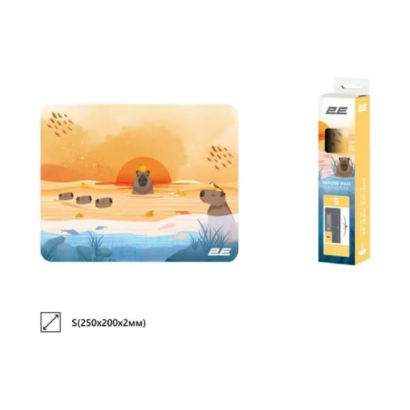 Mouse pad 2E  Yellow (2E-PAD-S-CAPY-YELLOW)