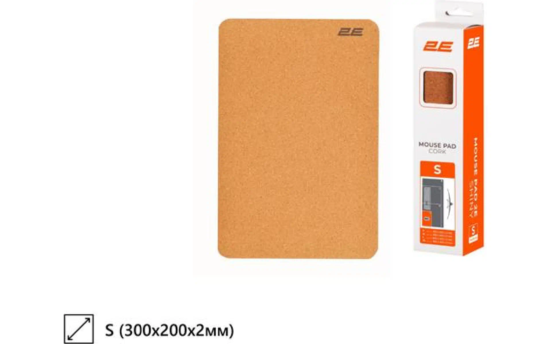 Килимок для миші 2E Brown (2E-PAD-S-CORK) Килимок для миші 2E Brown (2E-PAD-S-CORK)