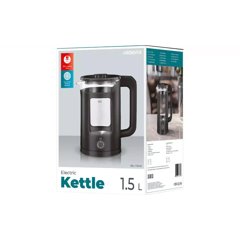 Электрочайник Ardesto, 1500 мл (EKL-T31GB)
